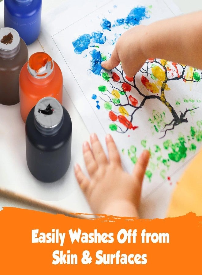 EXTRIC Washable Paint for Kids 6 Color, Non-Toxic Tempera Kid Paint 2 oz Bottles, Vibrant Pigments, Easy-Clean Toddler Paints, Kids Painting Set Arts and Crafts Supplies - Image 3